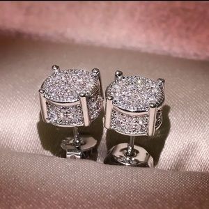 Simulated Diamond Stud Earrings